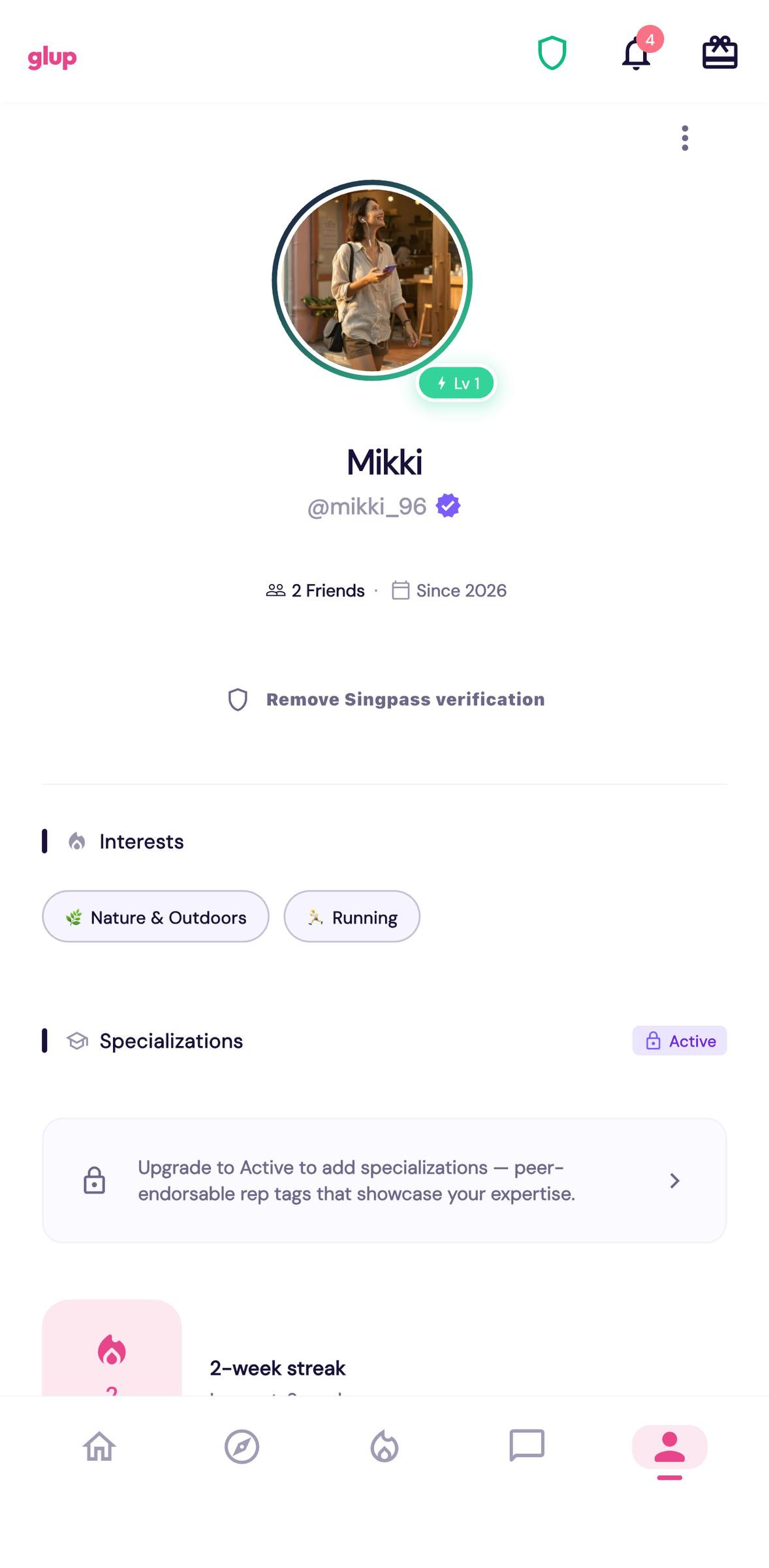 Badge appears on your profile